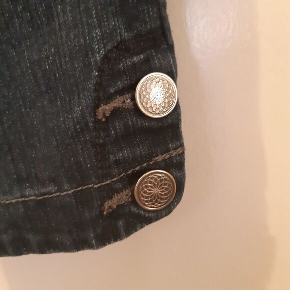 Pennars size 14 Womans Dark Wash Blue Jean Capris - Picture 7 of 13